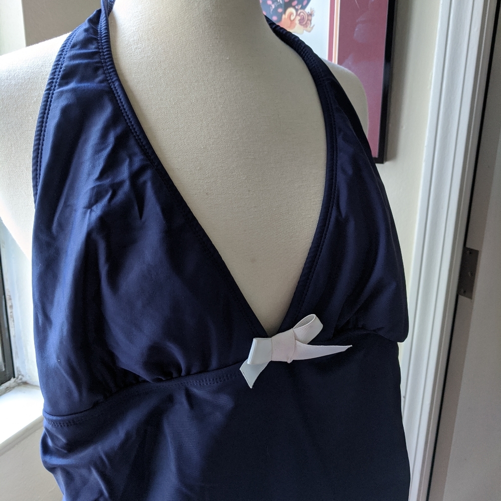 Navy Halter One Piece - image 2